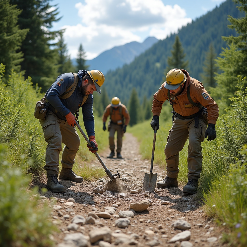 Întreținere trasee montane