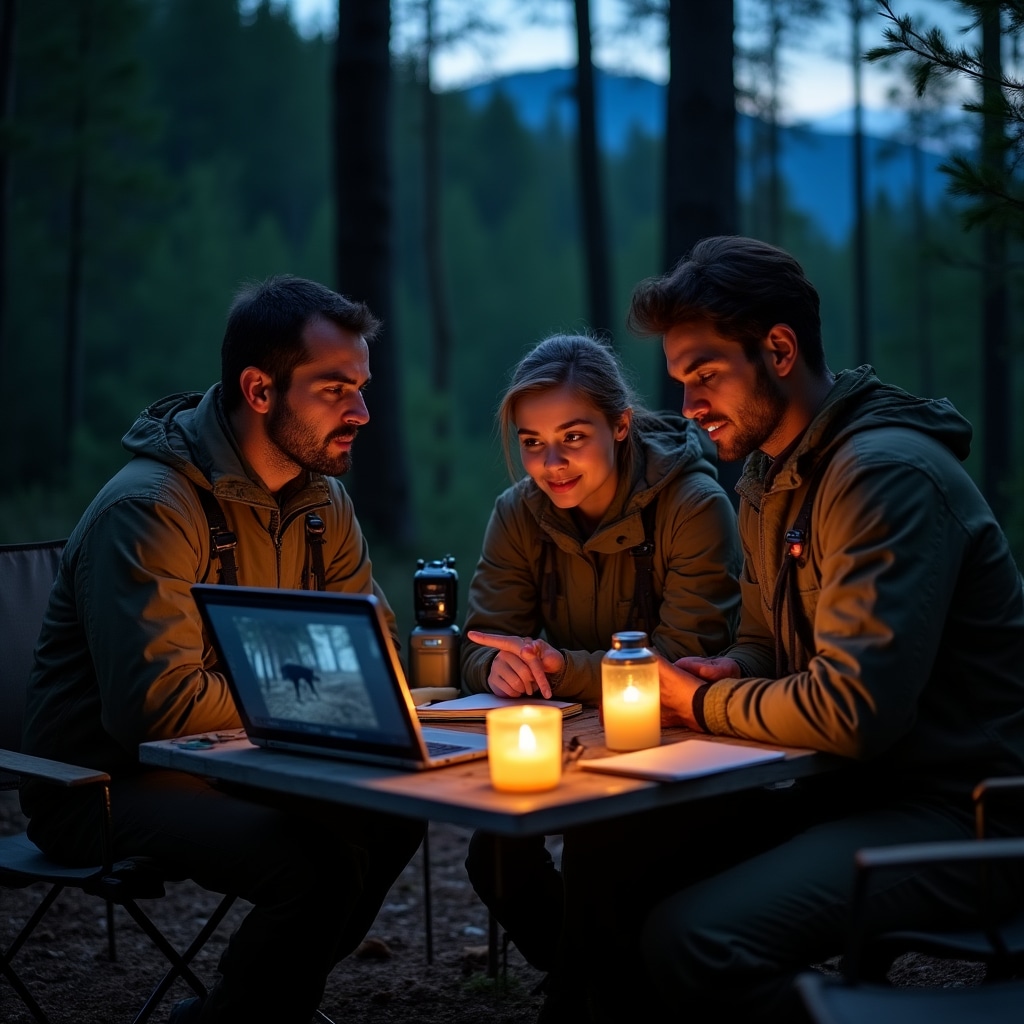 Echipă de monitorizare faună în Carpați